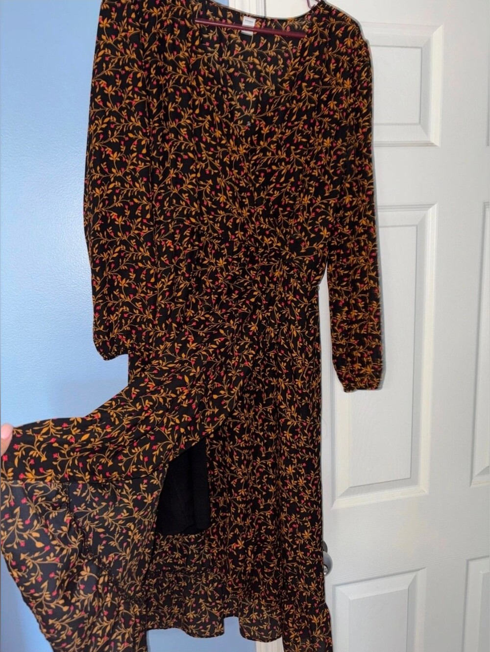 Old Navy Ruffled Faux Wrap Dress Fall Large